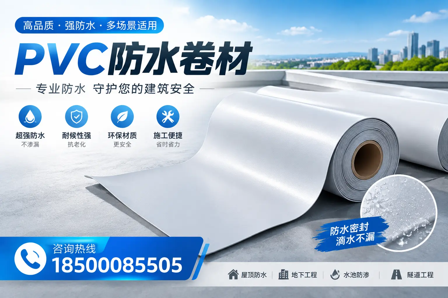 PVC防水卷材的市场竞争分析,莆田品牌选择参考