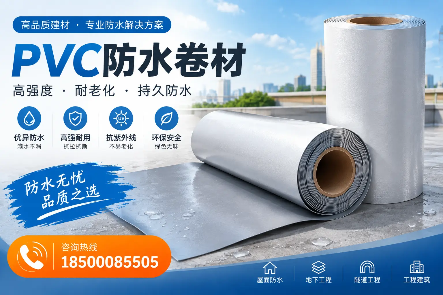 PVC防水卷材的使用寿命与维护周期,适合莆田业主参考