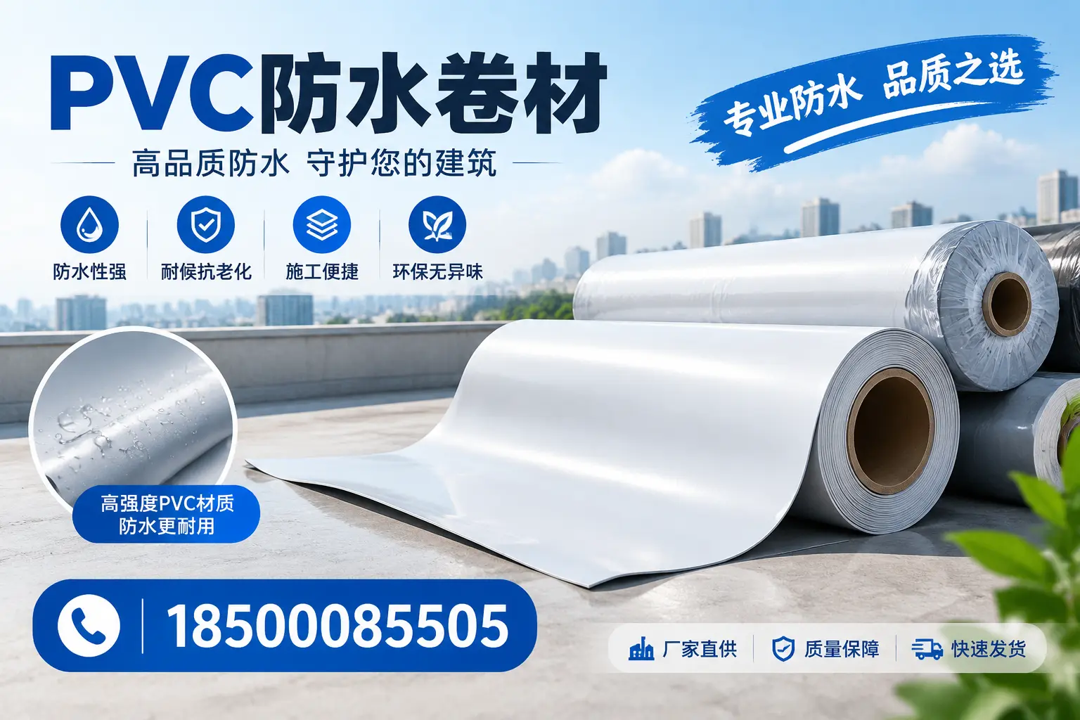 常见pvc防水卷材选型误区，莆田用户必看