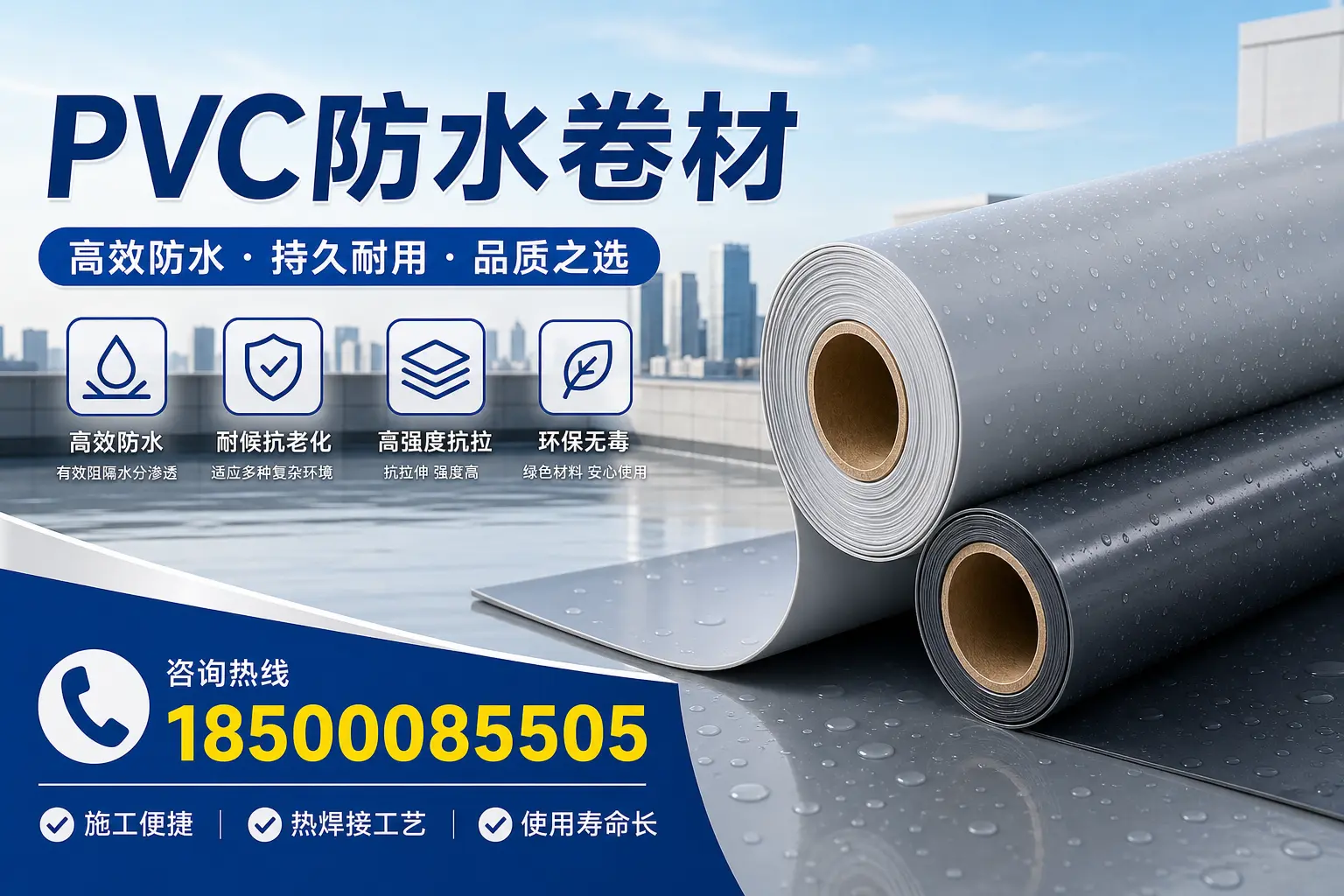 PVC防水卷材施工过程详解，确保在莆田顺利完成项目