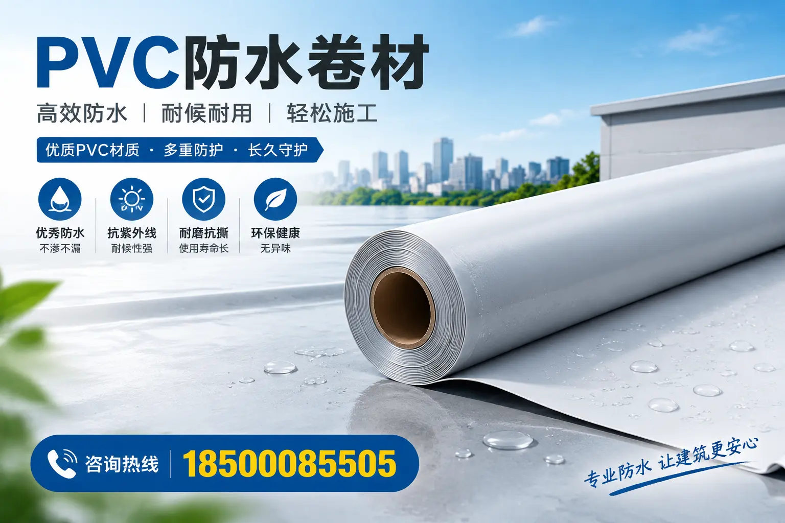 选择PVC防水卷材时需关注的技术参数,莆田指南